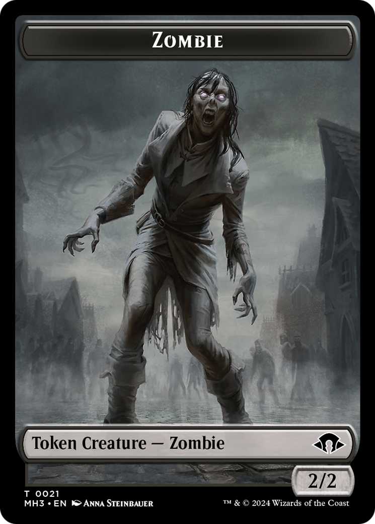 Phyrexian Germ // Zombie Double-Sided Token [Modern Horizons 3 Tokens] | Gaming Infinity