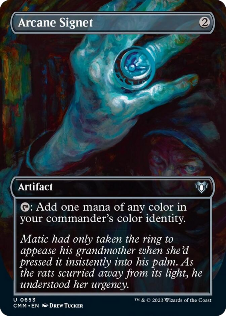Arcane Signet (Borderless Alternate Art) [Commander Masters] | Gaming Infinity
