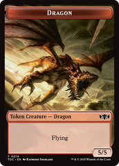 Copy // Dragon (0014) Double-Sided Token [Tarkir: Dragonstorm Commander Tokens] | Gaming Infinity