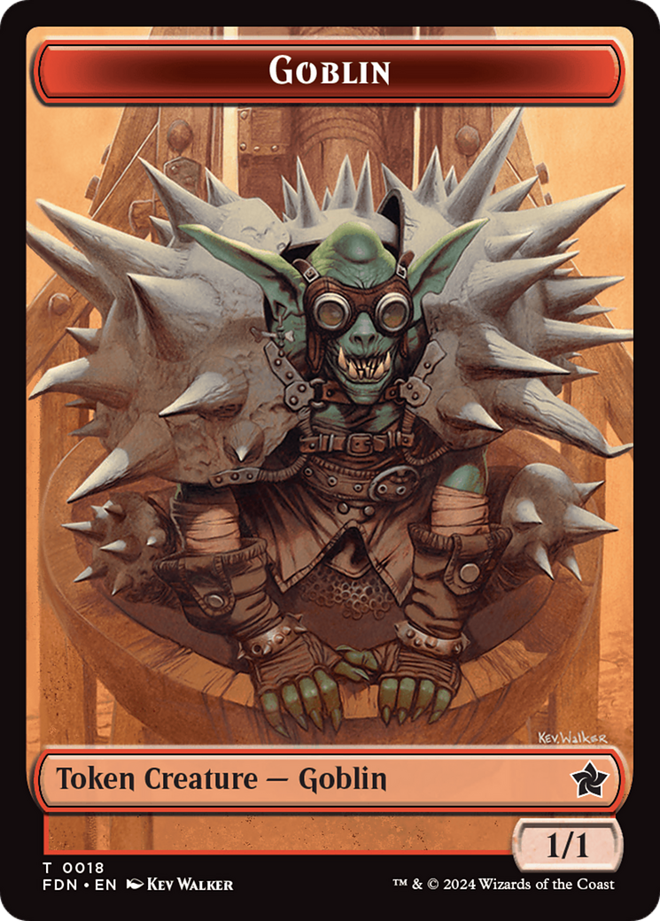 Goblin // Treasure Double-Sided Token [Foundations Tokens] | Gaming Infinity