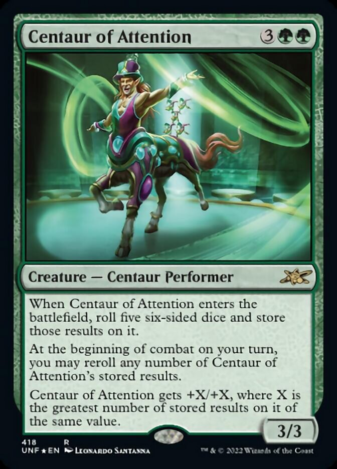 Centaur of Attention (Galaxy Foil) [Unfinity] | Gaming Infinity