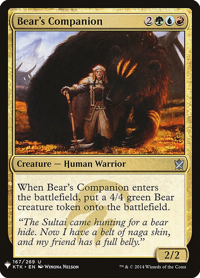 Bear's Companion [Mystery Booster] | Gaming Infinity