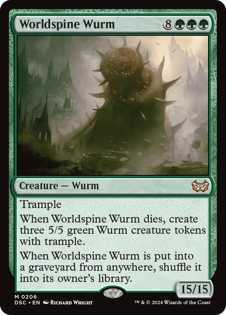 Worldspine Wurm [Duskmourn: House of Horror Commander] | Gaming Infinity