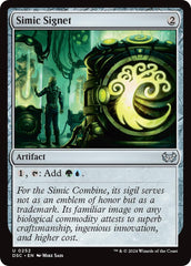 Simic Signet [Duskmourn: House of Horror Commander] | Gaming Infinity