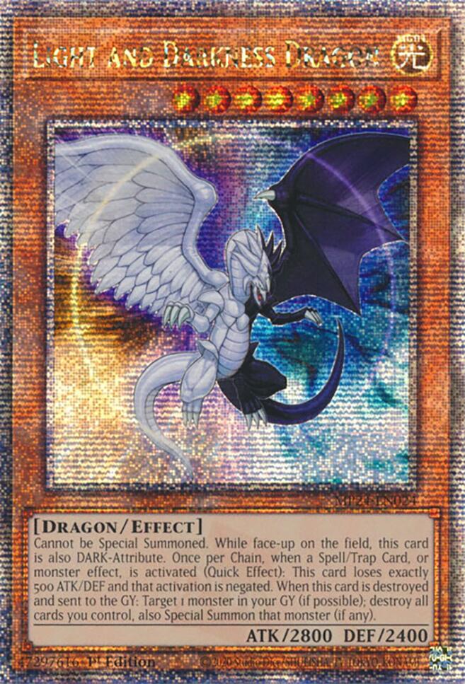 Light and Darkness Dragon [MP24-EN024] Quarter Century Secret Rare | Gaming Infinity