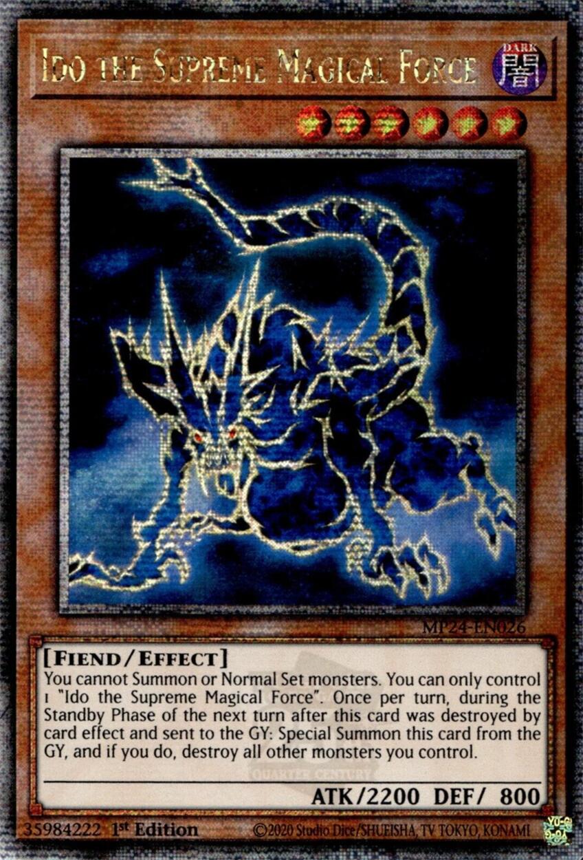 Ido the Supreme Magical Force [MP24-EN026] Quarter Century Secret Rare | Gaming Infinity