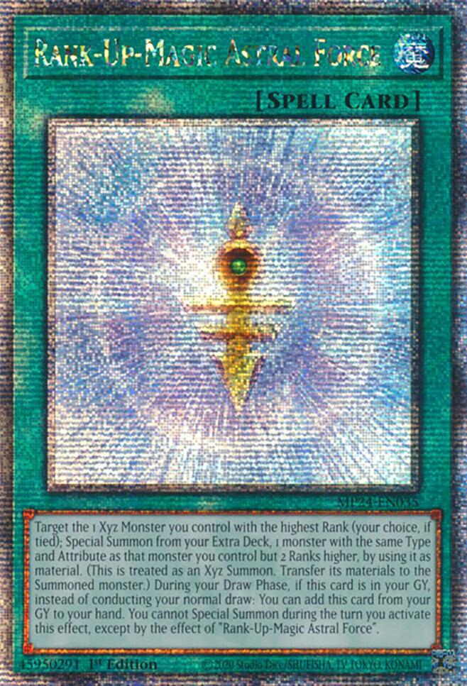 Rank-Up-Magic Astral Force [MP24-EN035] Quarter Century Secret Rare | Gaming Infinity