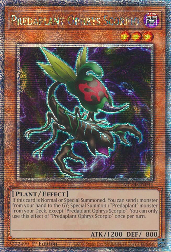 Predaplant Ophrys Scorpio [MP24-EN041] Quarter Century Secret Rare | Gaming Infinity