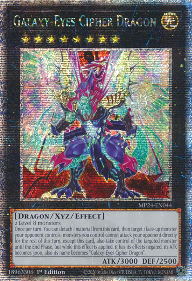 Galaxy-Eyes Cipher Dragon [MP24-EN044] Quarter Century Secret Rare | Gaming Infinity