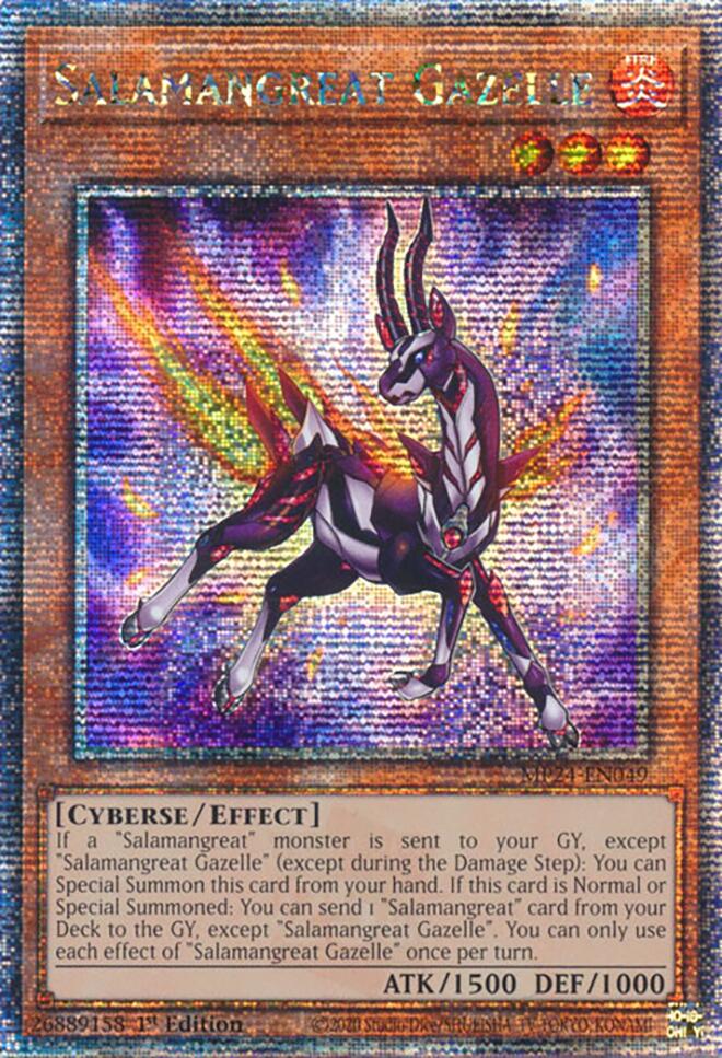 Salamangreat Gazelle [MP24-EN049] Quarter Century Secret Rare | Gaming Infinity