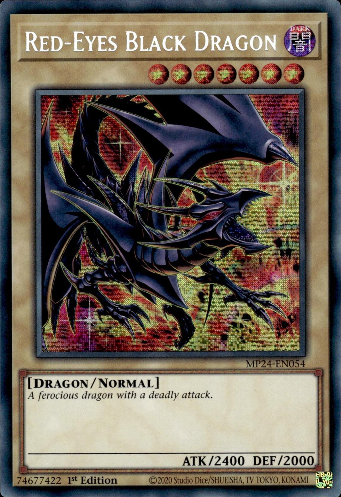 Red-Eyes Black Dragon (Alternate Art) [MP24-EN054] Prismatic Secret Rare | Gaming Infinity