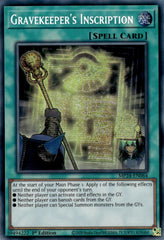 Gravekeeper's Inscription [MP24-EN064] Prismatic Secret Rare | Gaming Infinity