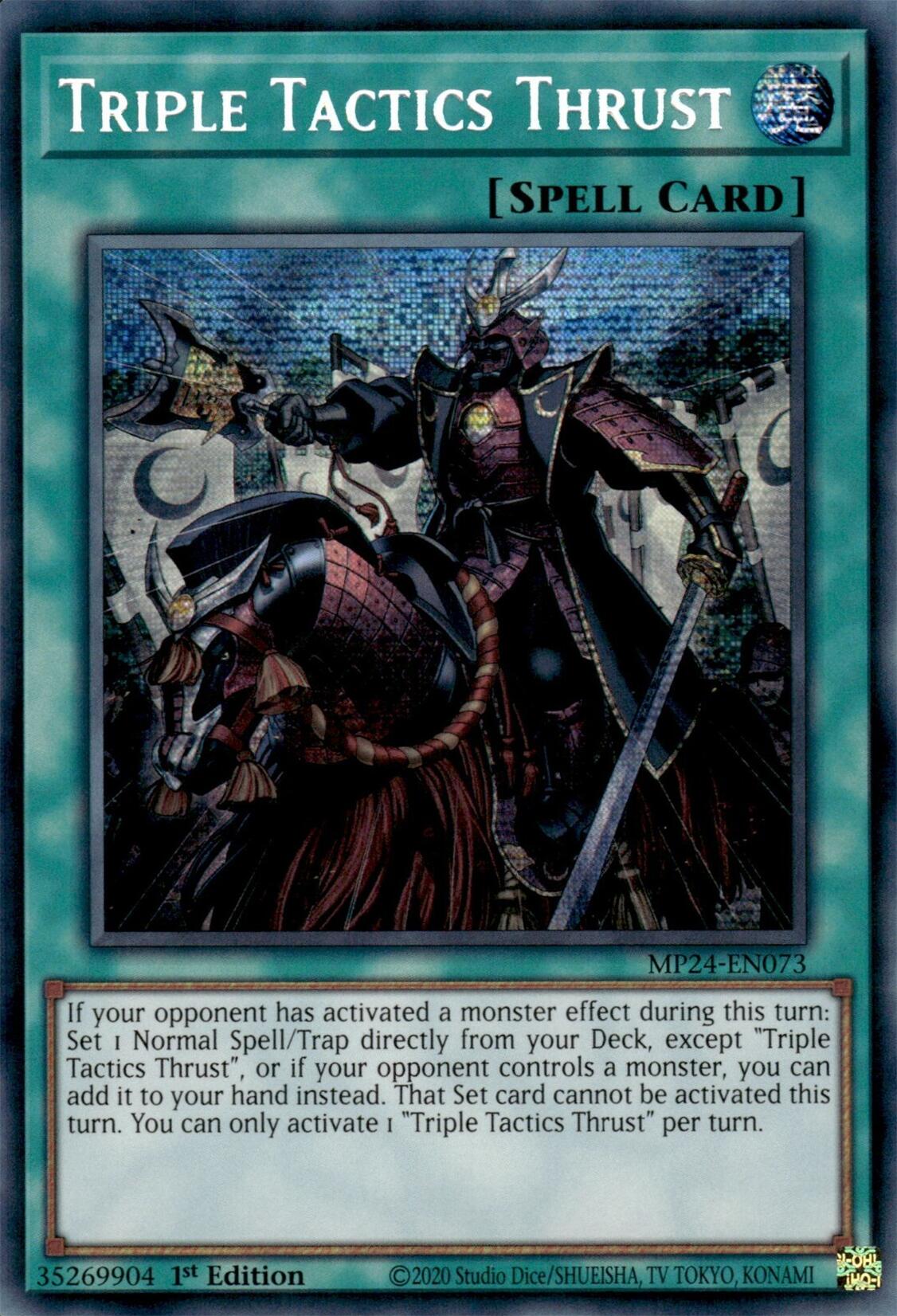 Triple Tactics Thrust [MP24-EN073] Prismatic Secret Rare | Gaming Infinity