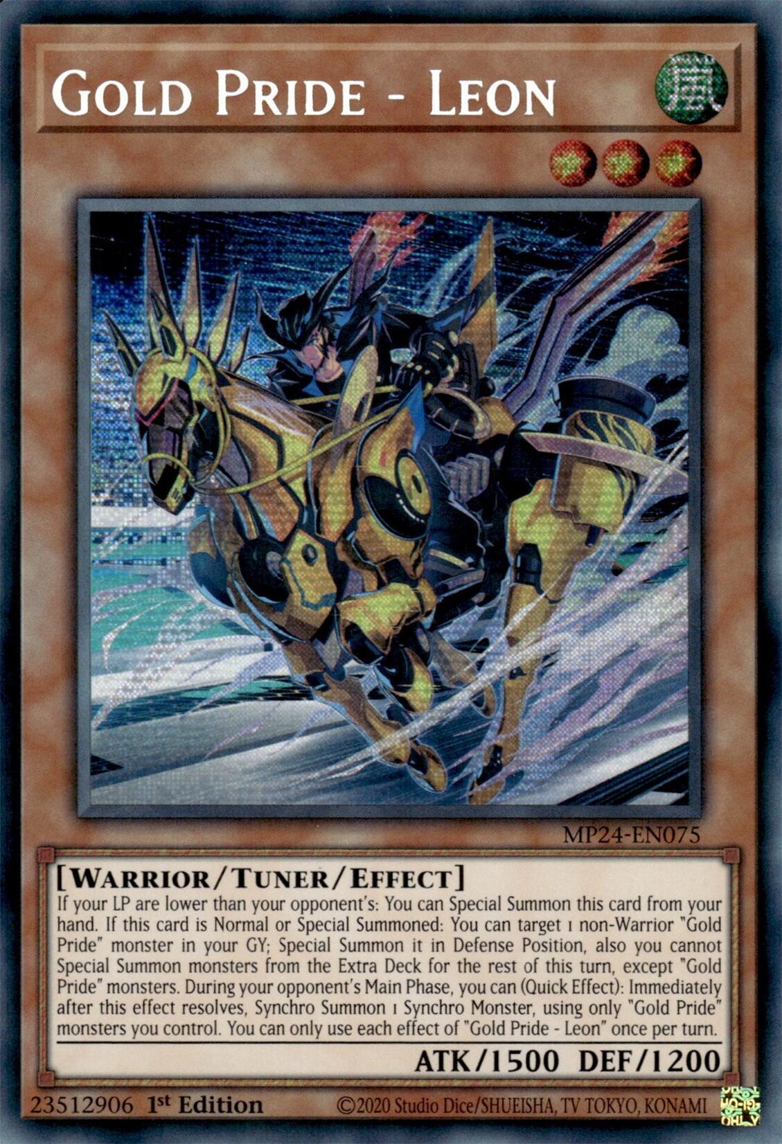 Gold Pride - Leon [MP24-EN075] Prismatic Secret Rare | Gaming Infinity