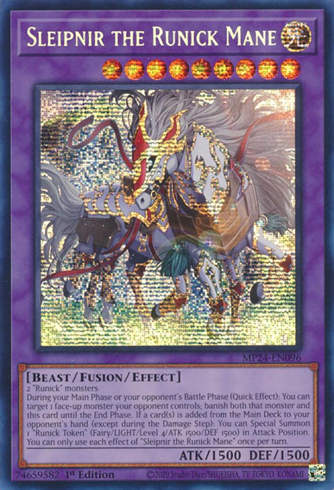 Sleipnir the Runick Mane [MP24-EN096] Prismatic Secret Rare | Gaming Infinity