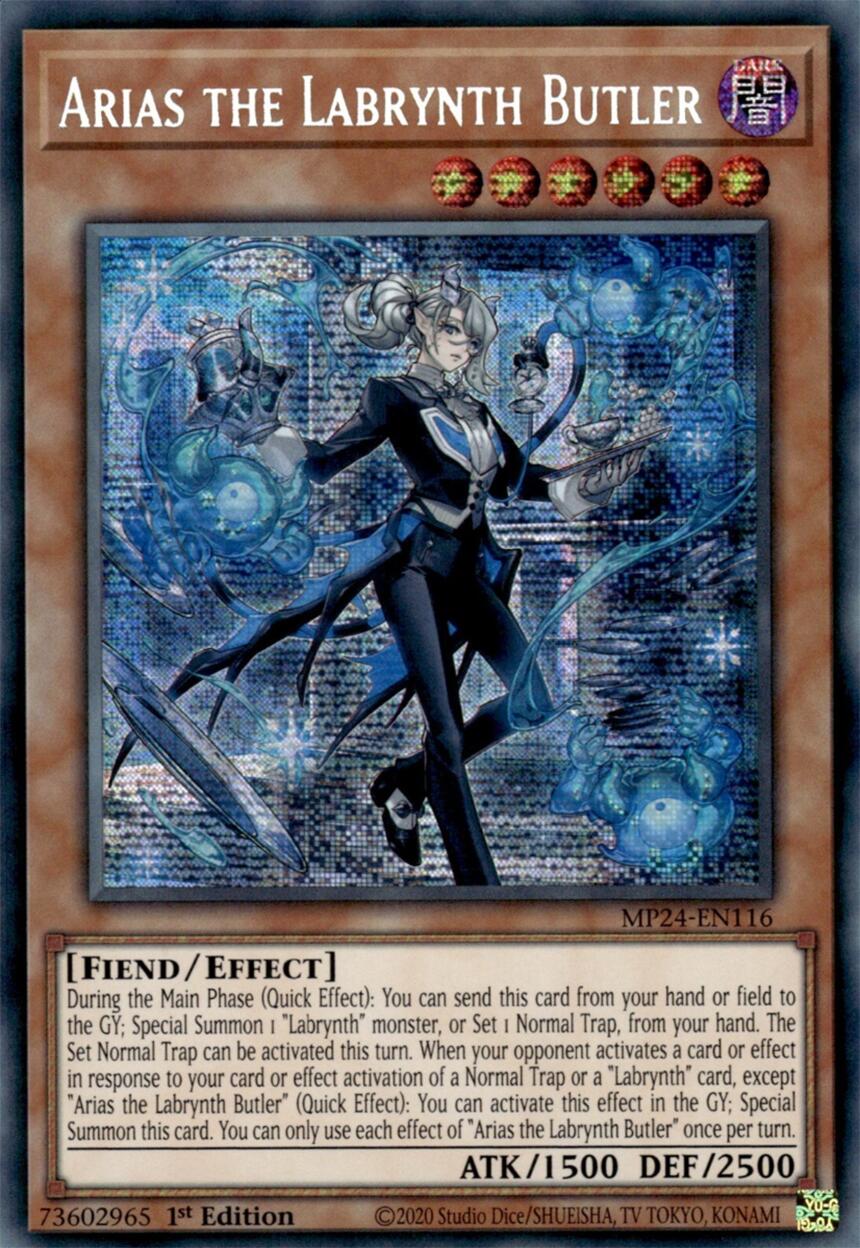 Arias the Labrynth Butler [MP24-EN116] Prismatic Secret Rare | Gaming Infinity