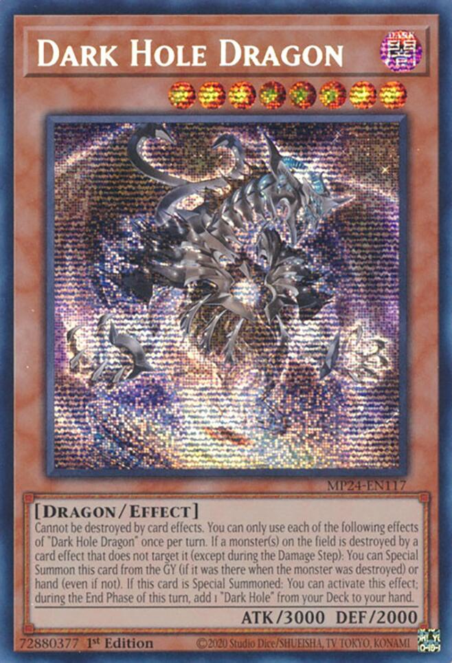 Dark Hole Dragon [MP24-EN117] Prismatic Secret Rare | Gaming Infinity