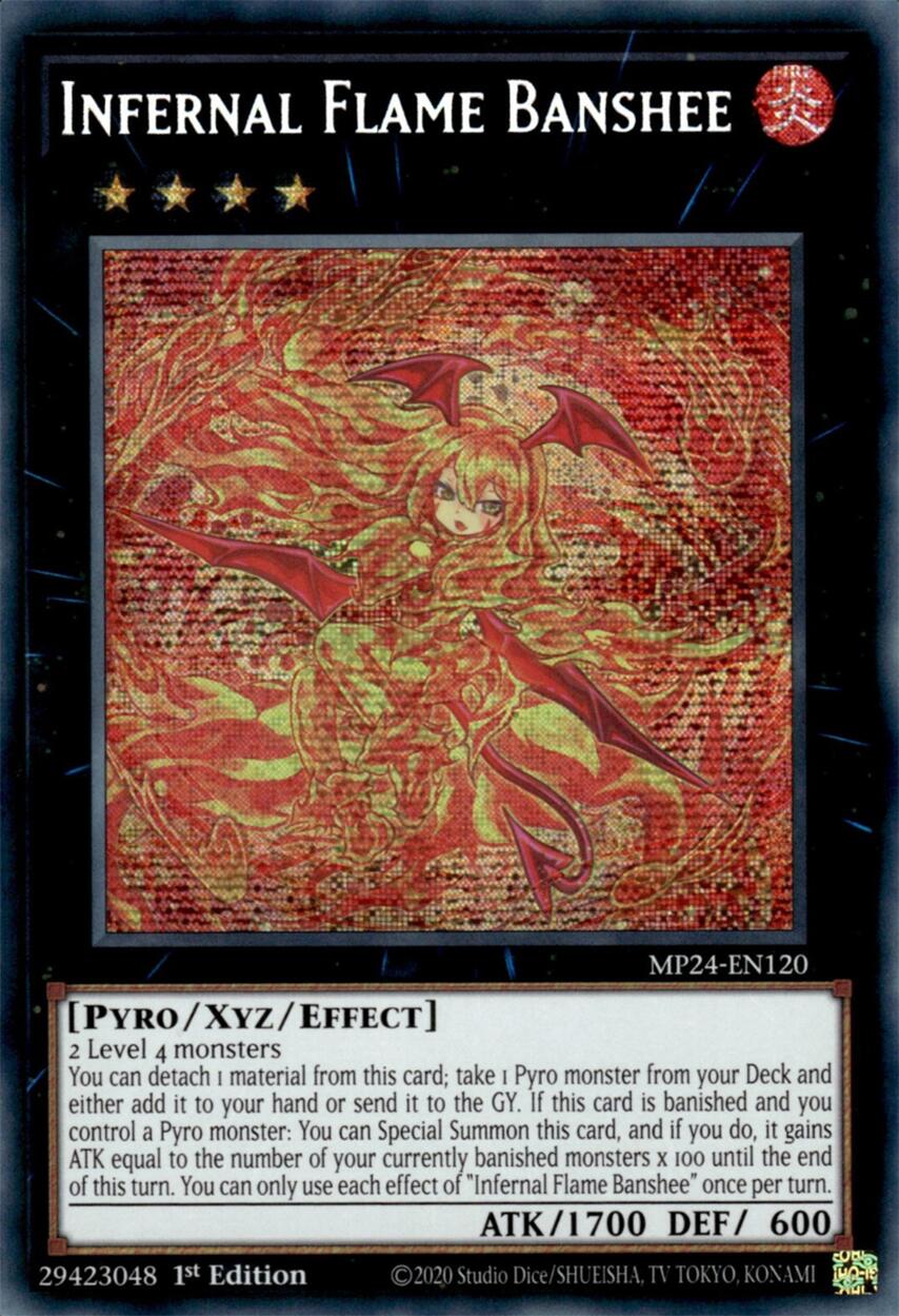 Infernal Flame Banshee [MP24-EN120] Prismatic Secret Rare | Gaming Infinity