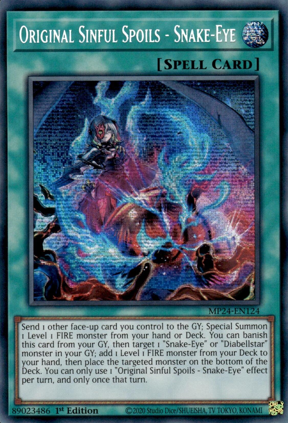 Original Sinful Spoils - Snake-Eye [MP24-EN124] Prismatic Secret Rare | Gaming Infinity