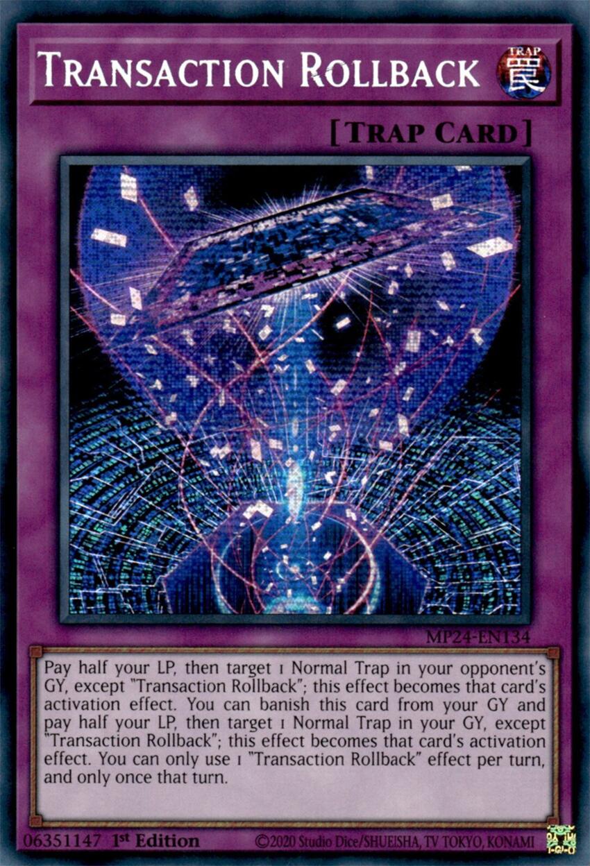 Transaction Rollback [MP24-EN134] Prismatic Secret Rare | Gaming Infinity