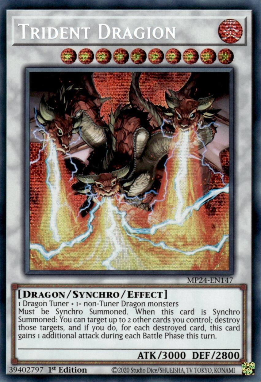 Trident Dragion [MP24-EN147] Prismatic Secret Rare | Gaming Infinity