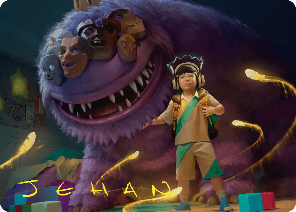 Toby, Beastie Befriender Art Card (Gold-Stamped Signature) [Duskmourn: House of Horror Art Series] | Gaming Infinity