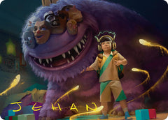 Toby, Beastie Befriender Art Card (Gold-Stamped Signature) [Duskmourn: House of Horror Art Series] | Gaming Infinity