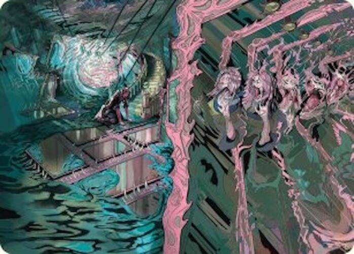 Mirror Room // Fractured Realm Art Card [Duskmourn: House of Horror Art Series] | Gaming Infinity