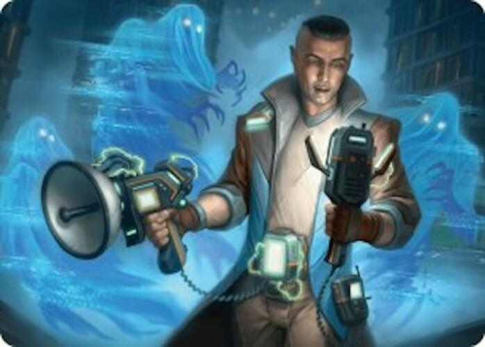 Paranormal Analyst Art Card [Duskmourn: House of Horror Art Series] | Gaming Infinity