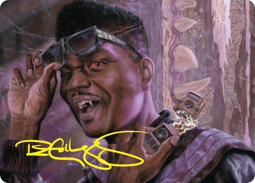 Dashing Bloodsucker Art Card (Gold-Stamped Signature) [Duskmourn: House of Horror Art Series] | Gaming Infinity