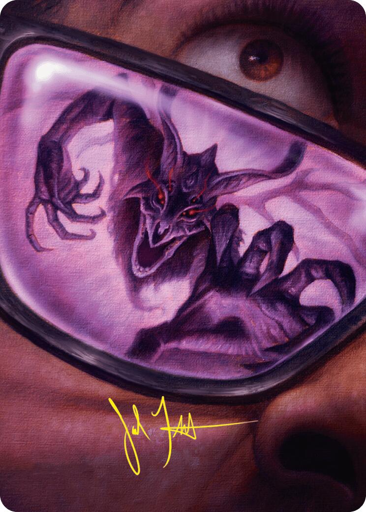 Doomsday Excruciator Art Card (Gold-Stamped Signature) [Duskmourn: House of Horror Art Series] | Gaming Infinity