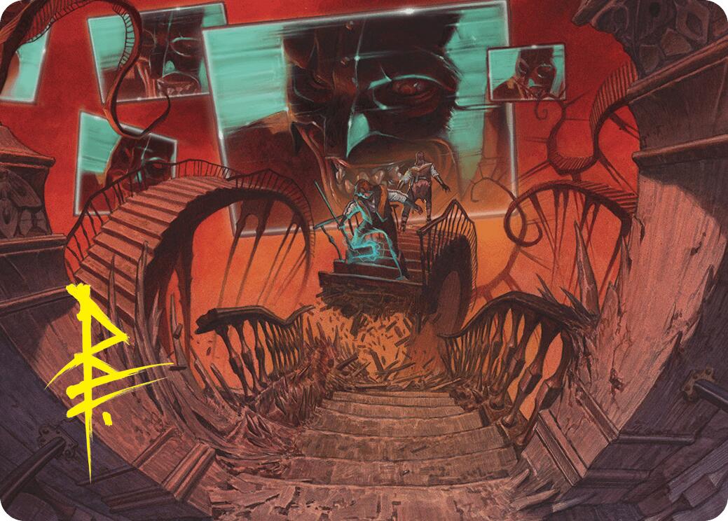 Let's Play a Game Art Card (Gold-Stamped Signature) [Duskmourn: House of Horror Art Series] | Gaming Infinity