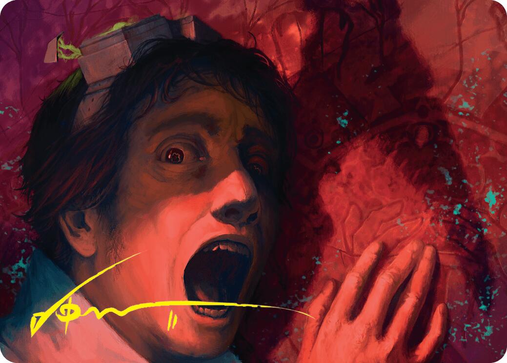 Murder Art Card (Gold-Stamped Signature) [Duskmourn: House of Horror Art Series] | Gaming Infinity