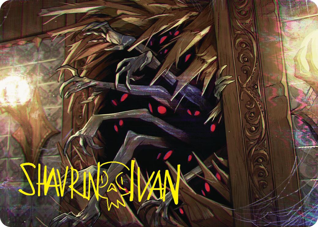 Withering Torment Art Card (Gold-Stamped Signature) [Duskmourn: House of Horror Art Series] | Gaming Infinity