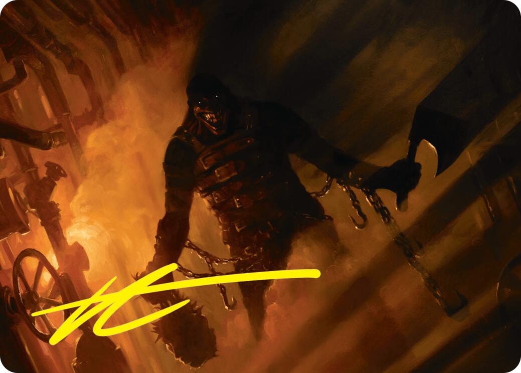 Boilerbilges Ripper Art Card (Gold-Stamped Signature) [Duskmourn: House of Horror Art Series] | Gaming Infinity