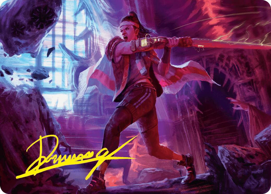 Diversion Specialist Art Card (Gold-Stamped Signature) [Duskmourn: House of Horror Art Series] | Gaming Infinity