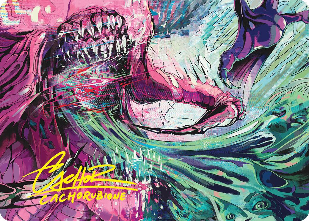 Fear of Missing Out Art Card (Gold-Stamped Signature) [Duskmourn: House of Horror Art Series] | Gaming Infinity