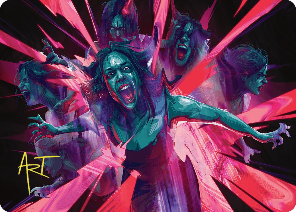 Waltz of Rage Art Card (Gold-Stamped Signature) [Duskmourn: House of Horror Art Series] | Gaming Infinity