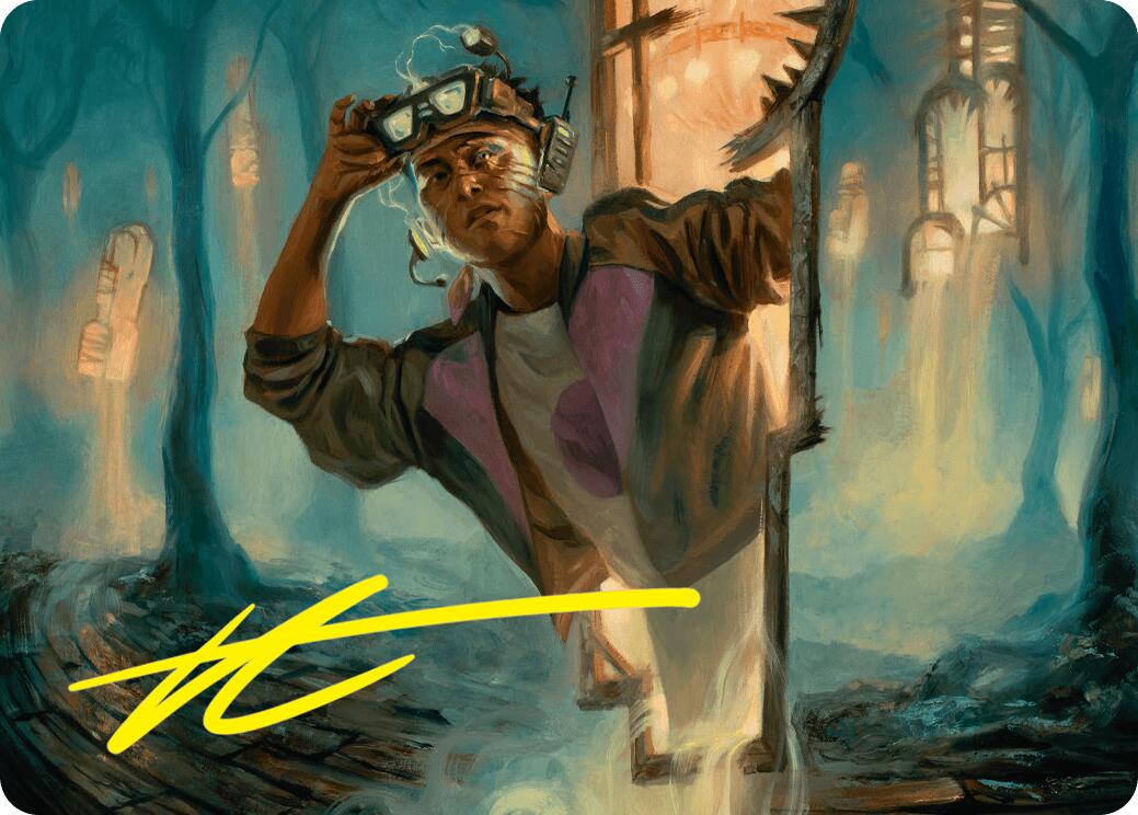 House Cartographer Art Card (Gold-Stamped Signature) [Duskmourn: House of Horror Art Series] | Gaming Infinity