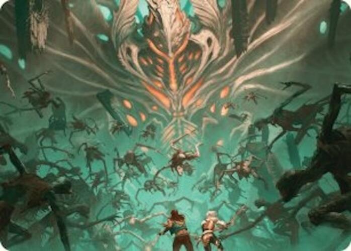 Valgavoth's Onslaught Art Card [Duskmourn: House of Horror Art Series] | Gaming Infinity