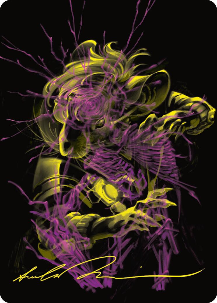 Nashi, Searcher in the Dark Art Card (43/54) (Gold-Stamped Signature) [Duskmourn: House of Horror Art Series] | Gaming Infinity