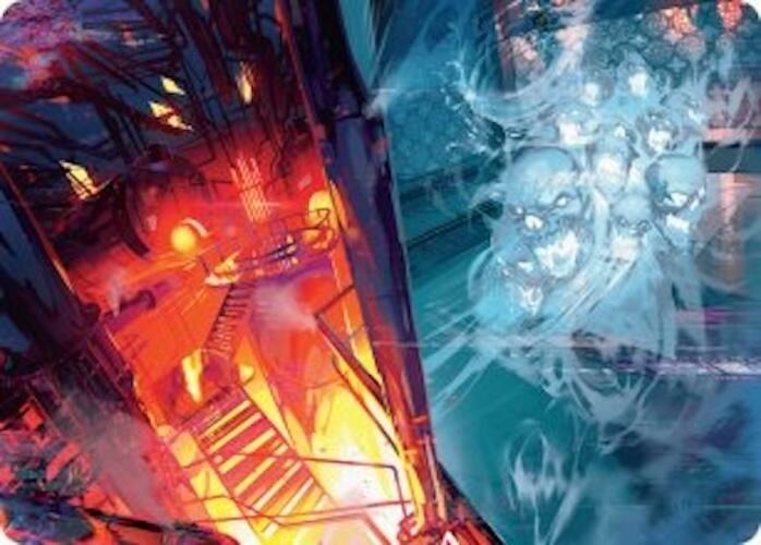 Roaring Furnace // Steaming Sauna Art Card [Duskmourn: House of Horror Art Series] | Gaming Infinity