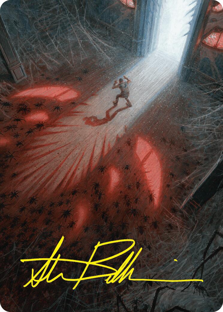 Fear My Authority Art Card (Gold-Stamped Signature) [Duskmourn: House of Horror Art Series] | Gaming Infinity