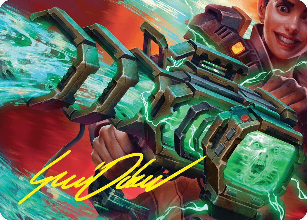 Ghost Vacuum Art Card (Gold-Stamped Signature) [Duskmourn: House of Horror Art Series] | Gaming Infinity