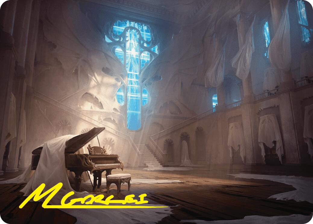 Plains Art Card (Gold-Stamped Signature) [Duskmourn: House of Horror Art Series] | Gaming Infinity