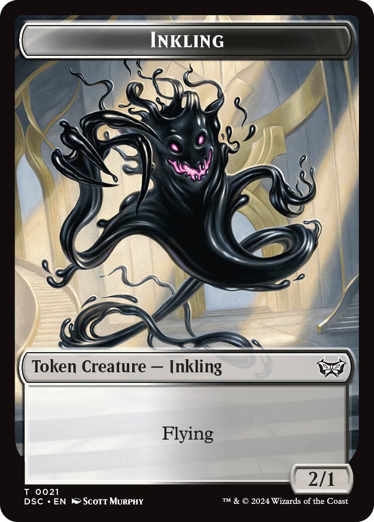 Inkling // Scarecrow Double-Sided Token [Duskmourn: House of Horror Commander Tokens] | Gaming Infinity