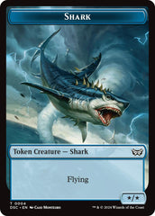 Shark // Copy Double-Sided Token [Duskmourn: House of Horror Commander Tokens] | Gaming Infinity