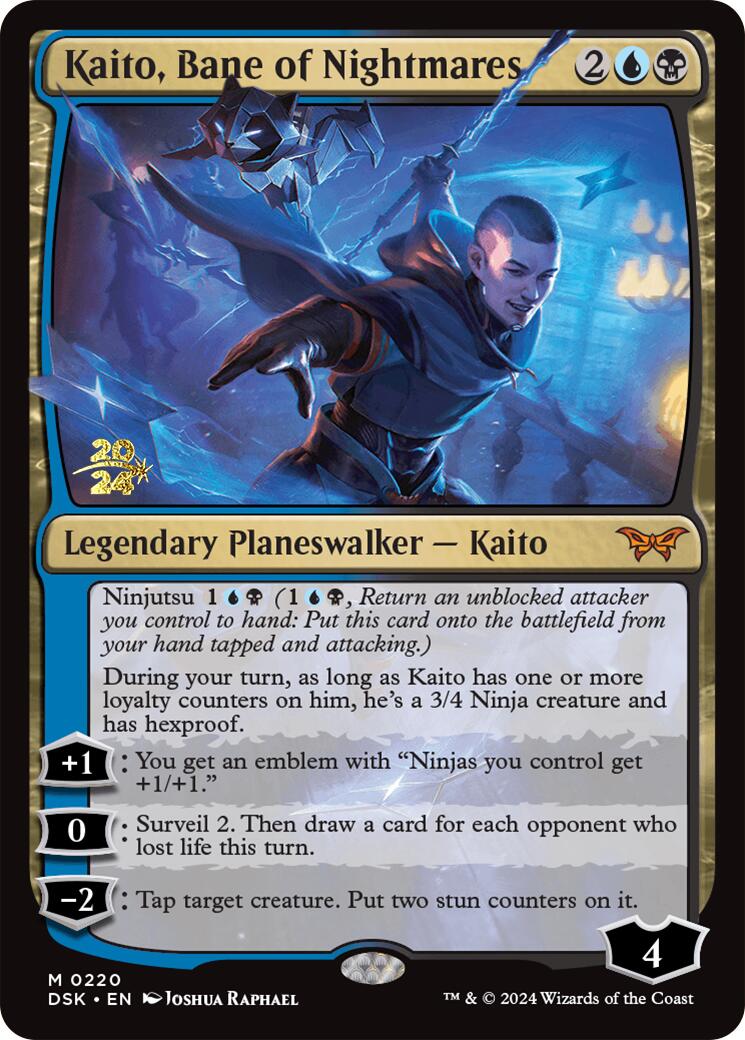 Kaito, Bane of Nightmares [Duskmourn: House of Horror Prerelease Promos] | Gaming Infinity