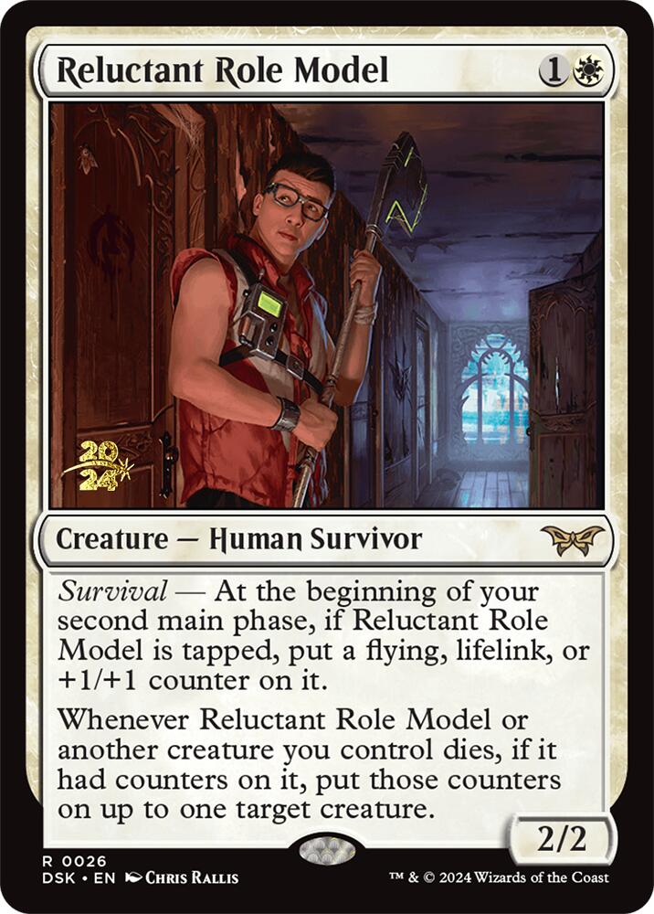 Reluctant Role Model (0026) [Duskmourn: House of Horror Prerelease Promos] | Gaming Infinity