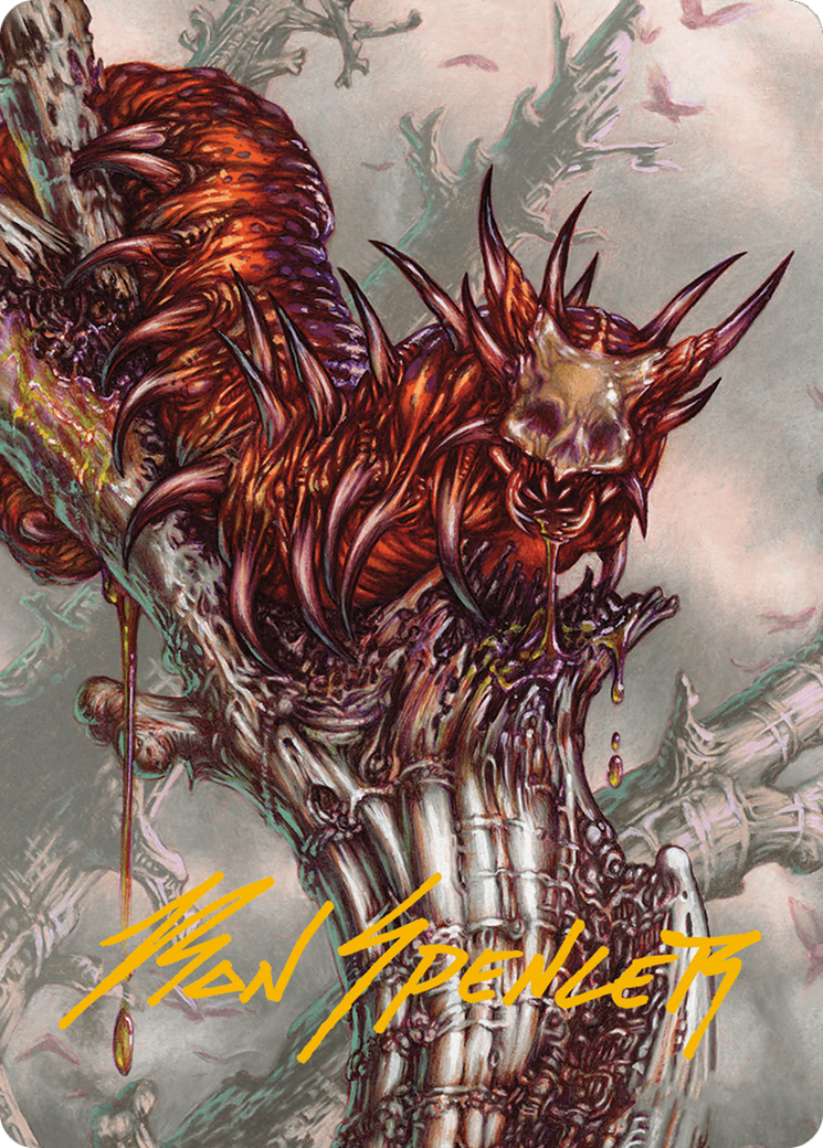 Grist, Voracious Larva Art Card (Gold-Stamped Signature) [Modern Horizons 3 Art Series] | Gaming Infinity